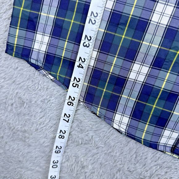 UNTUCKit Mens M Slim Fit Shirt Blue Plaid Button Down‎ Preppy Classic Everyday - Picture 5 of 10